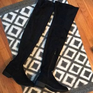 Suede Thigh High Boots